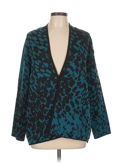 Pre-owned Chico's Cardigan Sweater In Blue