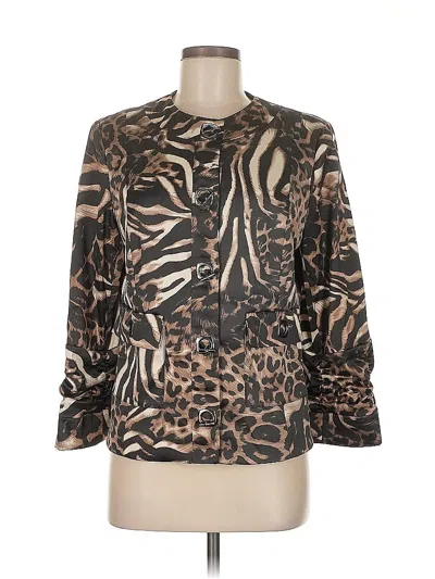 Pre-owned Peck & Peck Blazer Jacket In Black