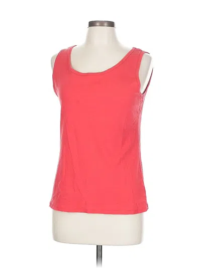 Pre-owned Hanes Sleeveless T-shirt In Red