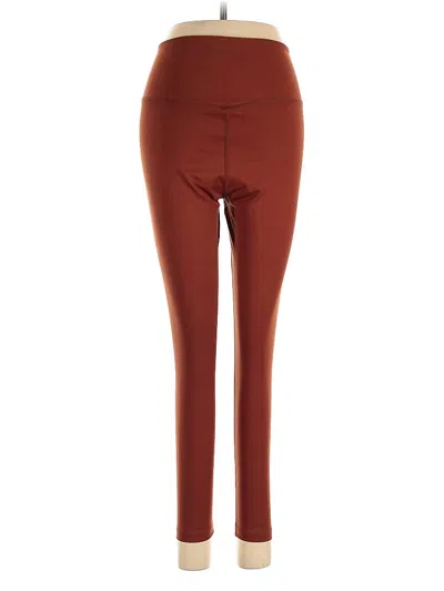 Pre-owned Girlfriend Collective Active Pants In Brown