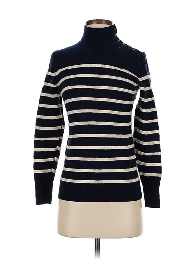 Pre-owned Banana Republic Turtleneck Sweater In Blue