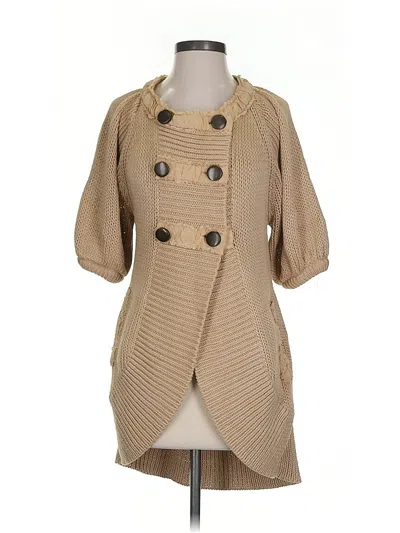 Pre-owned Nanette Lepore Cardigan Sweater In Brown