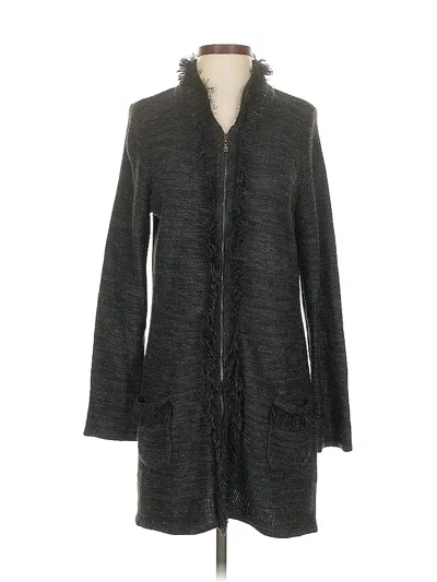 Pre-owned Tahari Cardigan Sweater In Black