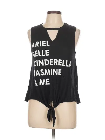 Pre-owned Disney Princess Sleeveless T-shirt In Black