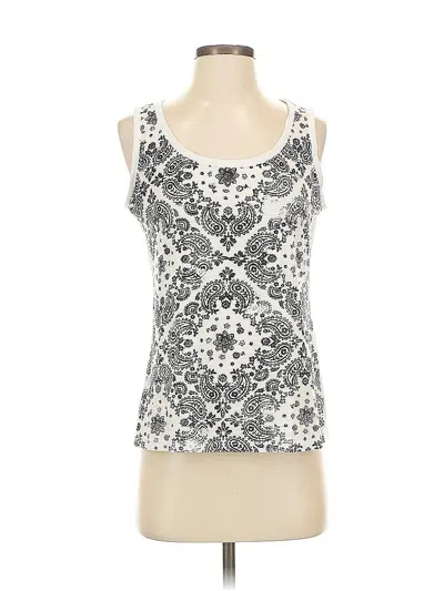 Pre-owned Talbots Tank Top White Strapless Neckline Tops