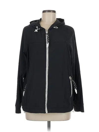 Pre-owned Assorted Brands Zip Up Hoodie In Black