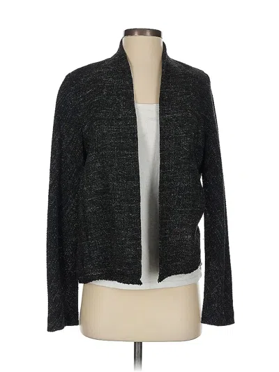 Pre-owned Eileen Fisher Cardigan Sweater In Black