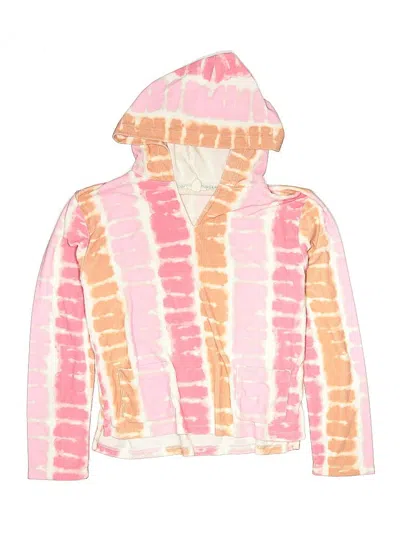 Pre-owned Crewcuts Kids' Pullover Hoodie In Pink