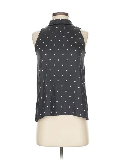 Pre-owned Ann Taylor Loft Sleeveless Blouse In Black