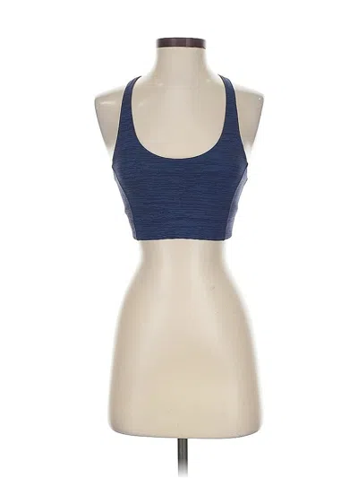 Pre-owned Outdoor Voices Tank Top Blue Halter Neckline Tops