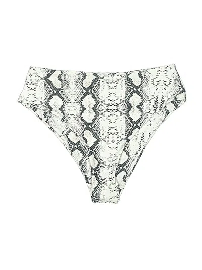 Pre-owned Unbranded Swimsuit Bottoms In White