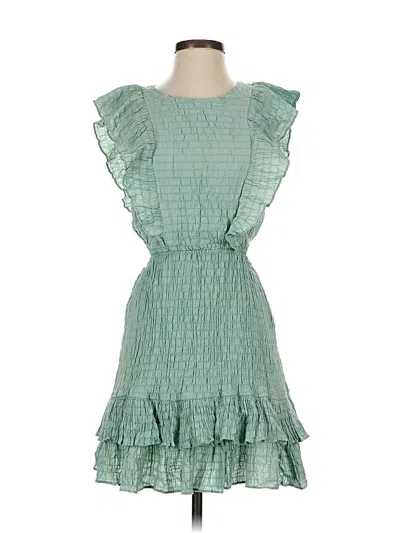 Pre-owned Day + Moon Cocktail Dress In Green