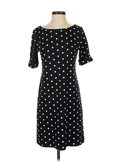 Pre-owned Karen Scott Sport Casual Dress In Black