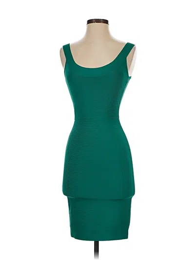 Pre-owned Bcbgmaxazria Cocktail Dress In Green