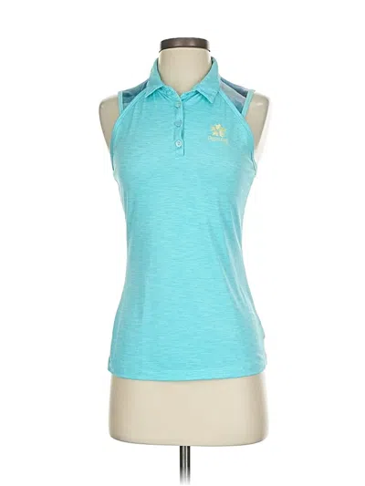 Pre-owned Lija Sleeveless Polo Shirt In Blue