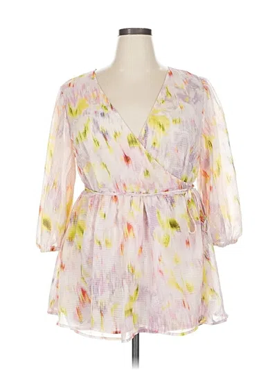 Pre-owned Future Collective Kimono In Pink