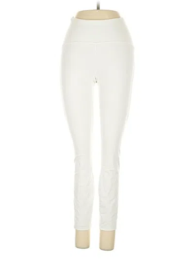 Pre-owned Lululemon Athletica Active Pants In White