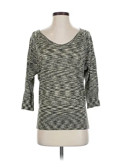 Pre-owned Ann Taylor Loft 3/4 Sleeve T-shirt In Gray