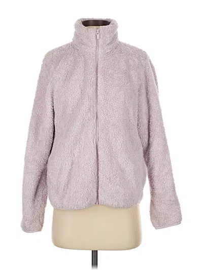 Pre-owned Uniqlo Faux Fur Jacket In Pink