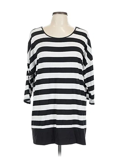 Pre-owned Erin London 3/4 Sleeve T-shirt In Black