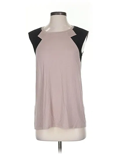 Pre-owned Bcbgmaxazria Sleeveless Top Gray Halter Neckline Tops