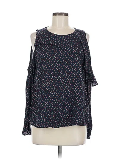 Pre-owned Mustard Seed 3/4 Sleeve Blouse In Blue