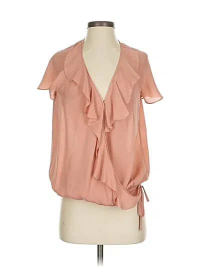 Pre-owned Joie Sleeveless Silk Top Pink Tie Neck Tops