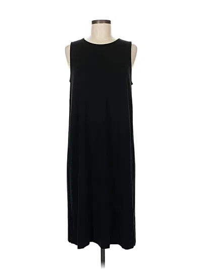 Pre-owned Jjill Casual Dress In Black