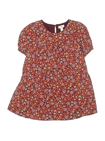 Pre-owned Cat & Jack Kids' Dress In Burgundy
