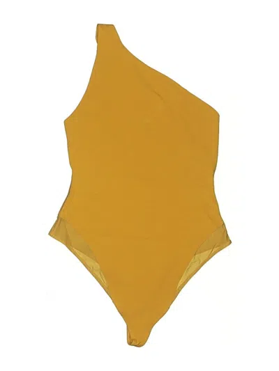 Pre-owned Athleta Bodysuit In Yellow
