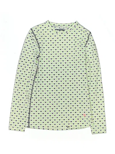 Pre-owned Crewcuts Kids' Long Sleeve T-shirt In Green