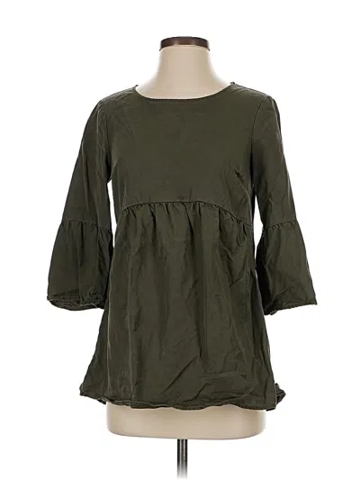 Pre-owned Boden 3/4 Sleeve Blouse In Green