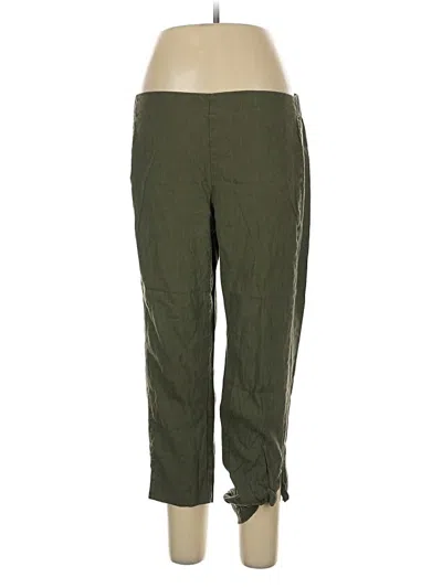 Pre-owned Jjill Casual Pants In Green
