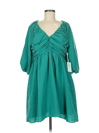 Hyacinth House Casual Dress In Green
