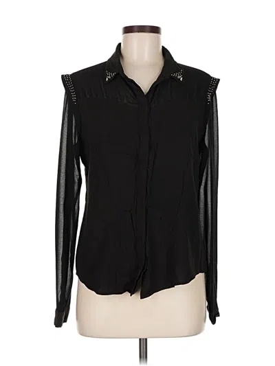 Pre-owned Urban Outfitters Long Sleeve Blouse In Black