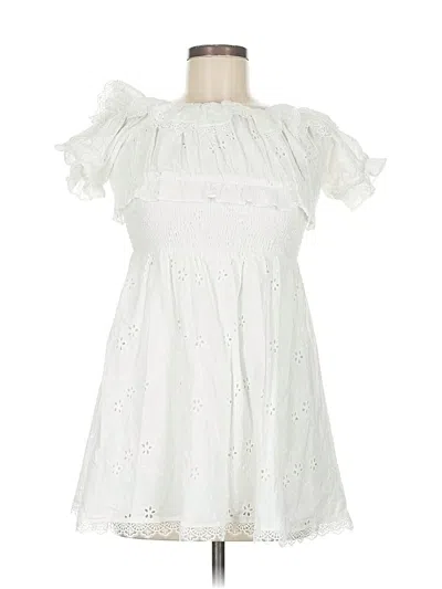 Pre-owned Lpa Casual Dress In White