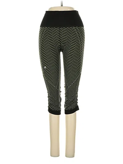 Pre-owned Lululemon Athletica Active Pants In Green