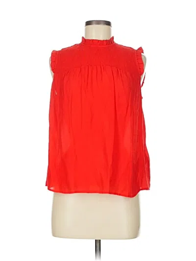 Pre-owned Nanette Lepore Sleeveless Blouse In Red