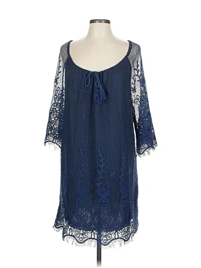 Pre-owned Oddi Casual Dress In Blue