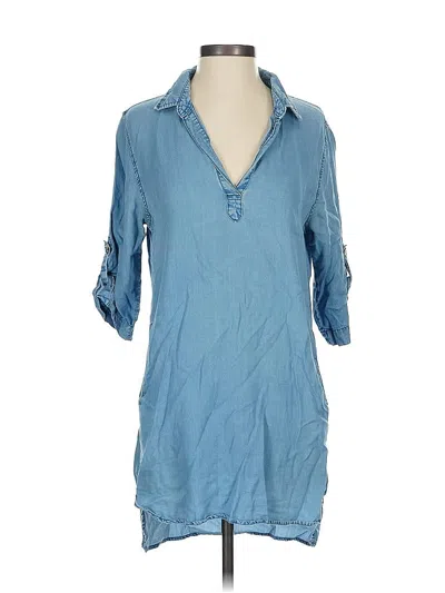 Pre-owned Thread & Supply Casual Dress In Blue