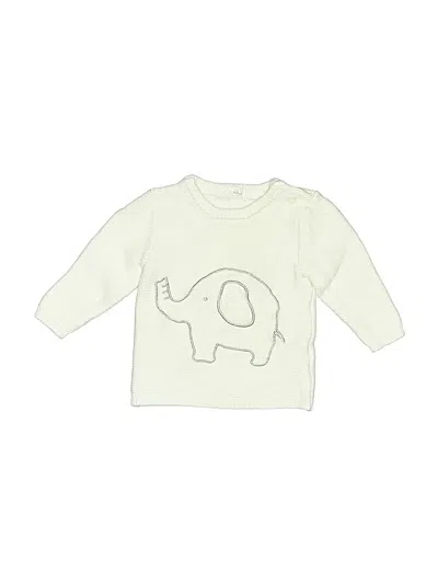 Pre-owned Rene Rofe Babies' Pullover Sweater In White