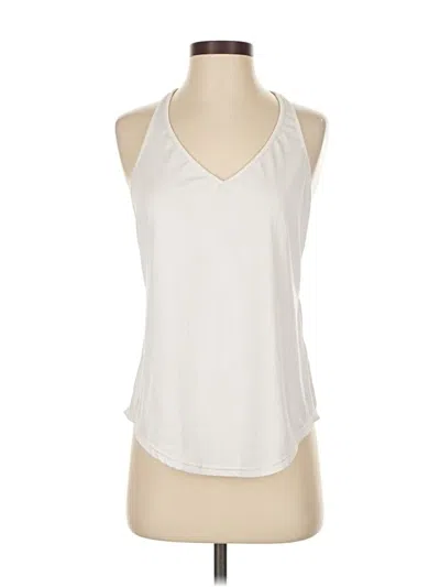 Pre-owned Under Armour Tank Top White Halter Neckline Tops