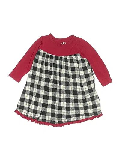 Pre-owned Kickee Pants Kids' Dress In Burgundy