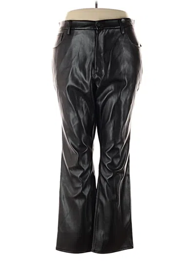 Pre-owned Good American Casual Pants In Black