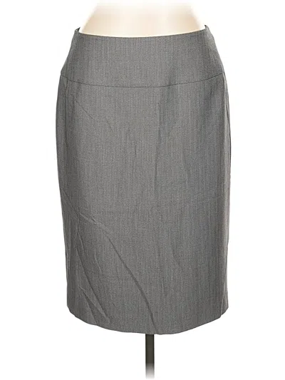 Pre-owned Jones New York Collection Formal Skirt In Gray