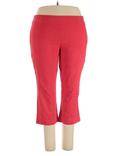 Pre-owned Jm Collection Casual Pants In Red