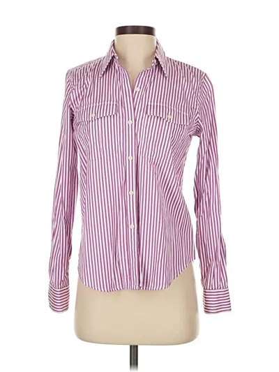 Pre-owned Polo Ralph Lauren Long Sleeve Button Down Shirt In Burgundy