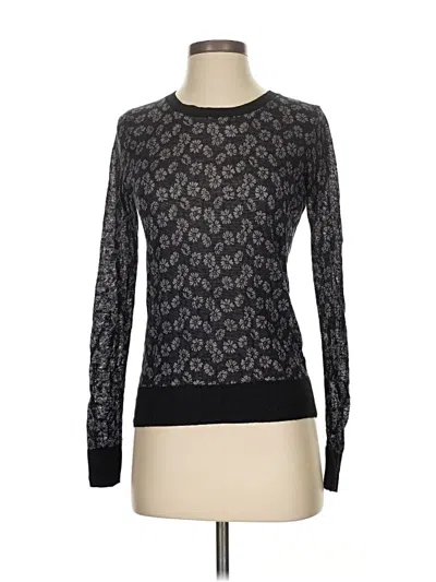 Pre-owned Ann Taylor Loft Long Sleeve Top Black Turtleneck Tops