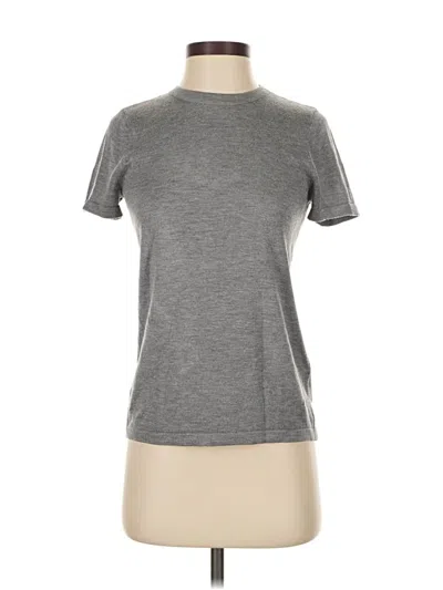 Pre-owned Dkny Cardigan Sweater In Gray