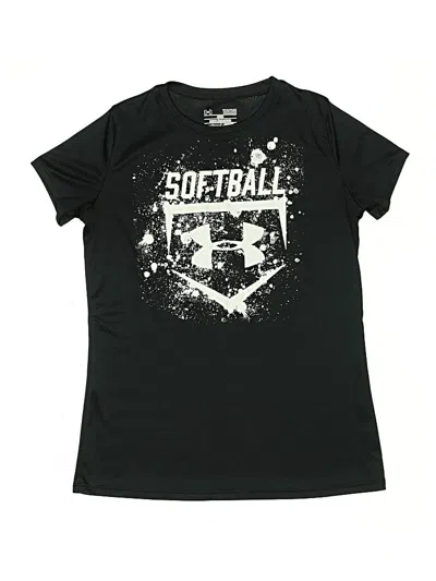 Pre-owned Under Armour Kids' Short Sleeve T-shirt In Black